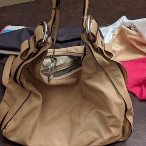 Camel colored hobo bag
